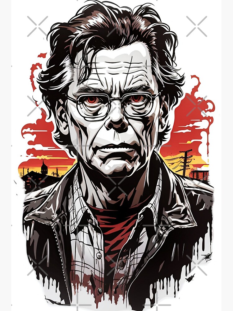 Stephen King Master of Horror Art Print