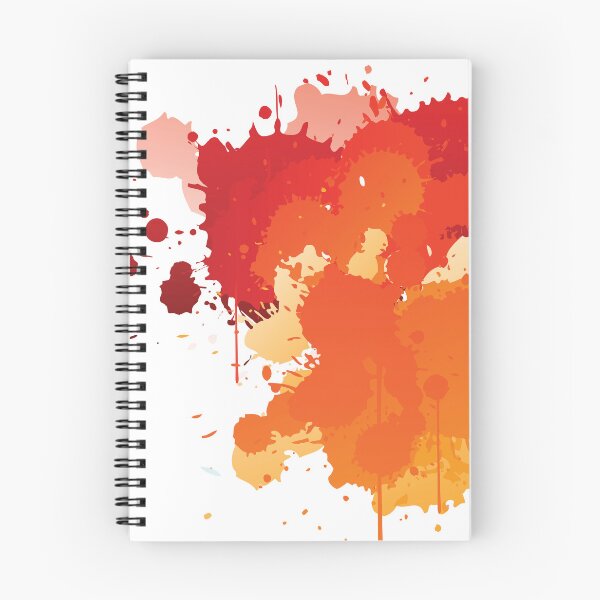 Item preview, Orange and red paint splashes. designed and sold by EdgyEdgeArt.