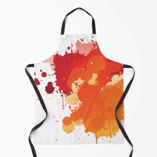 Item preview, Orange and red paint splashes. designed and sold by EdgyEdgeArt.