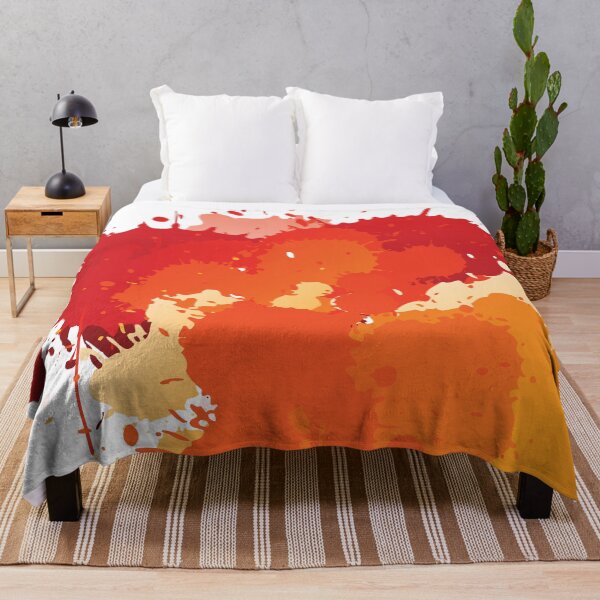 Item preview, Orange and red paint splashes. designed and sold by EdgyEdgeArt.