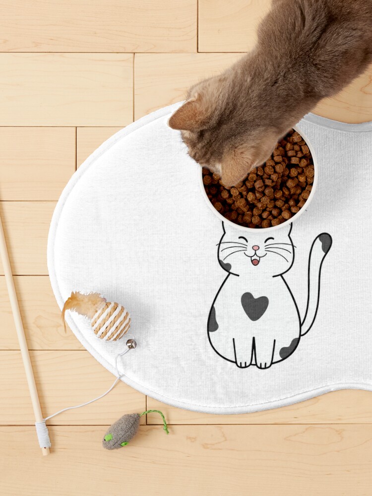 Cartoon Cats Pet Food Mat