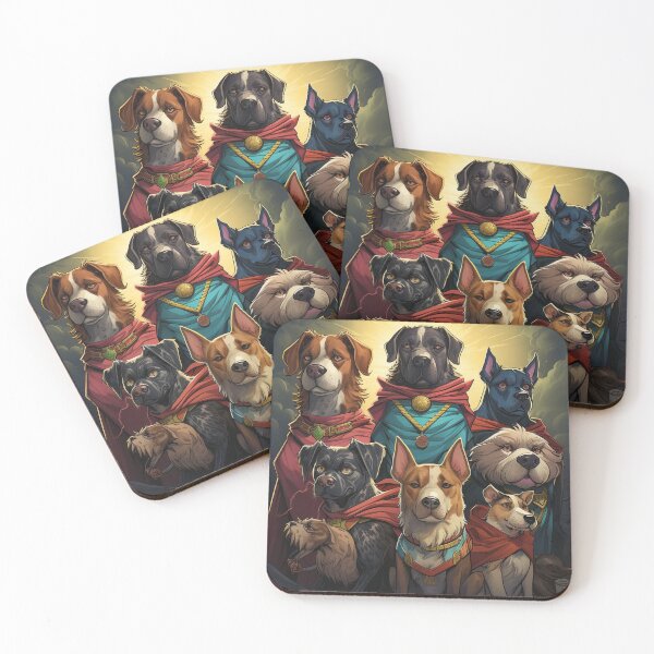 Item preview, 'Paws of Justice' Superhero Dogs Design designed and sold by SuperheroDogs.