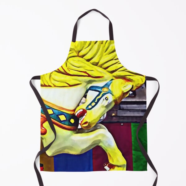 Item preview, Carousel Horse With Yellow Mane designed and sold by Susan Savad.