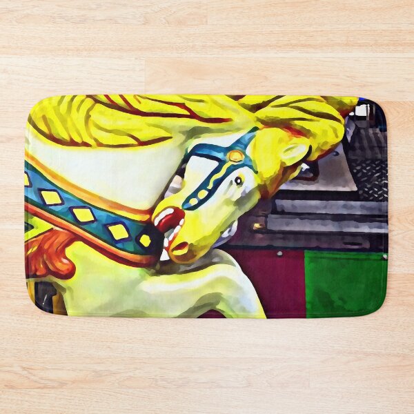 Item preview, Carousel Horse With Yellow Mane designed and sold by Susan Savad.