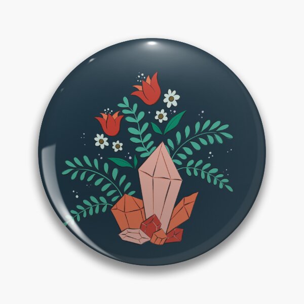 Item preview, Crystals and Spring Flowers | Witchy Crystal Design designed and sold by Karli Mogen.