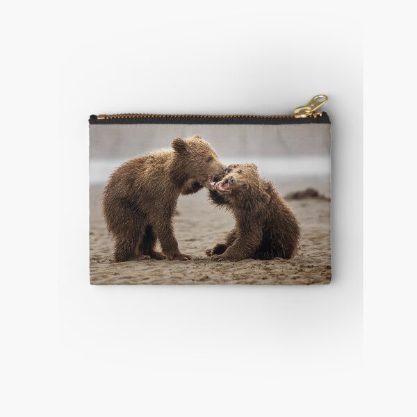 Item preview, Two Bear Cubs Wrestle in Alaska designed and sold by PhotoArt by Joan Carroll.