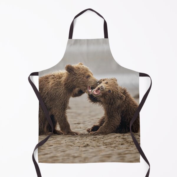 Item preview, Two Bear Cubs Wrestle in Alaska designed and sold by PhotoArt by Joan Carroll.