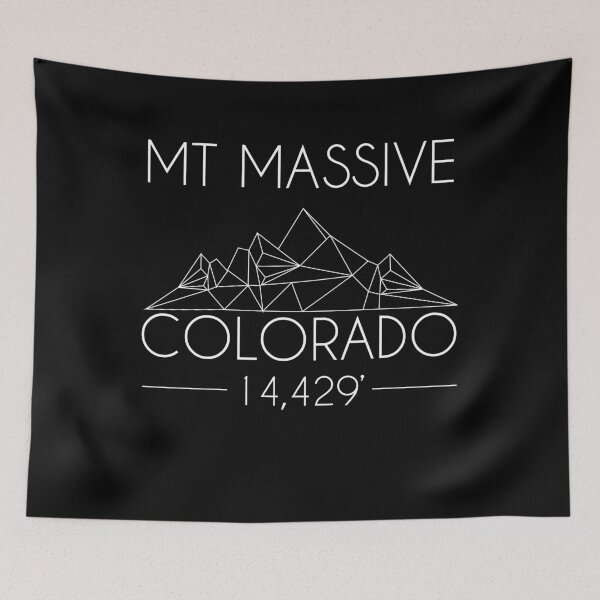 Item preview, Mount Massive Colorado Minimal Mountains Hiking Outdoors Love Heartbeat designed and sold by hnwc.