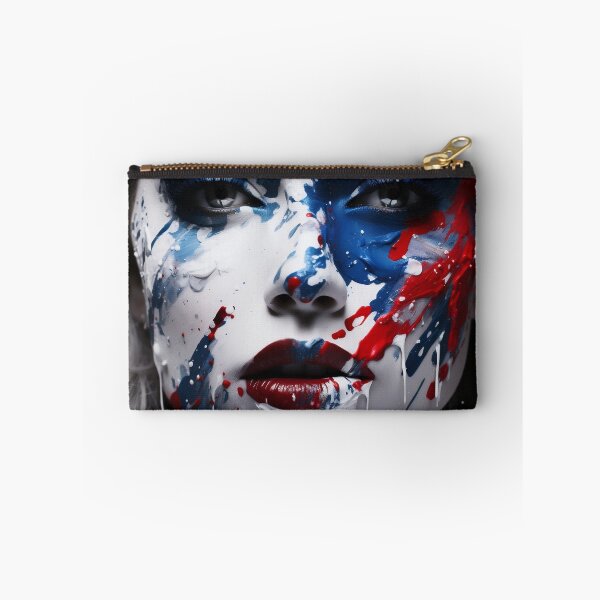 Item preview, Abstract Art paint splatter, womans face digital print designed and sold by dcrc.