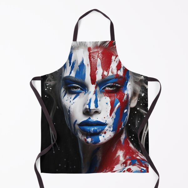 Item preview, Abstract Art paint splatter, womans face digital print designed and sold by dcrc.