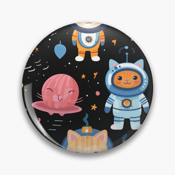 Item preview, Seamless cat Space1 designed and sold by Canster-Odyssey.