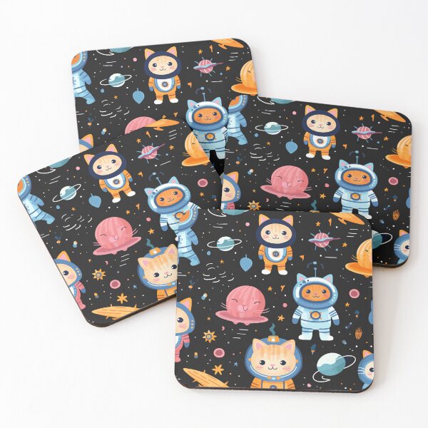Item preview, Seamless cat Space1 designed and sold by Canster-Odyssey.