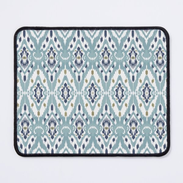 Item preview, Ikat Elegance: Light Blue Indian Style Motif designed and sold by Natji-Arts.