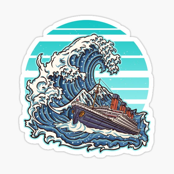 Item preview, Great Wave Off Kanagawa Inspired Men Women Kids Titanic designed and sold by KsuAnn.