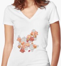 oriental touch Women's Fitted V-Neck T-Shirt
