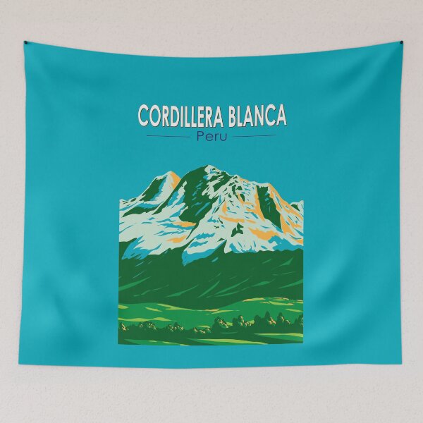 Item preview, Cordillera Blanca Peru Travel Art Vintage designed and sold by KrisSidDesigns.