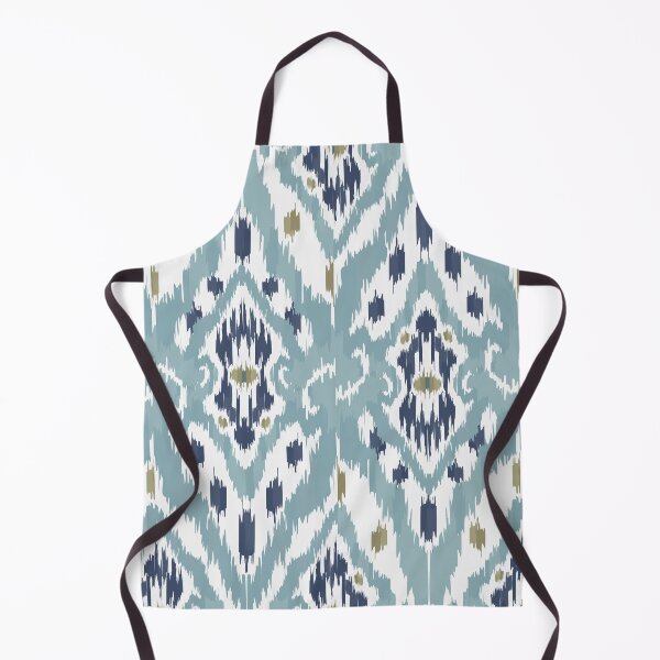 Item preview, Ikat Elegance: Light Blue Indian Style Motif designed and sold by Natji-Arts.