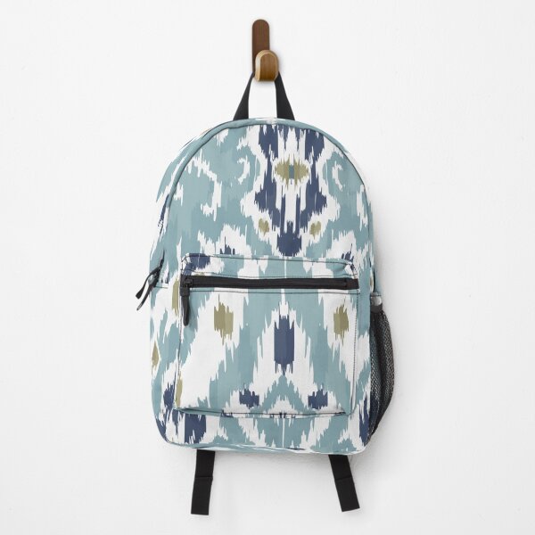 Item preview, Ikat Elegance: Light Blue Indian Style Motif designed and sold by Natji-Arts.