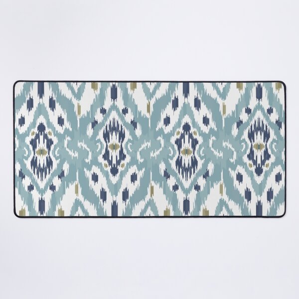 Item preview, Ikat Elegance: Light Blue Indian Style Motif designed and sold by Natji-Arts.