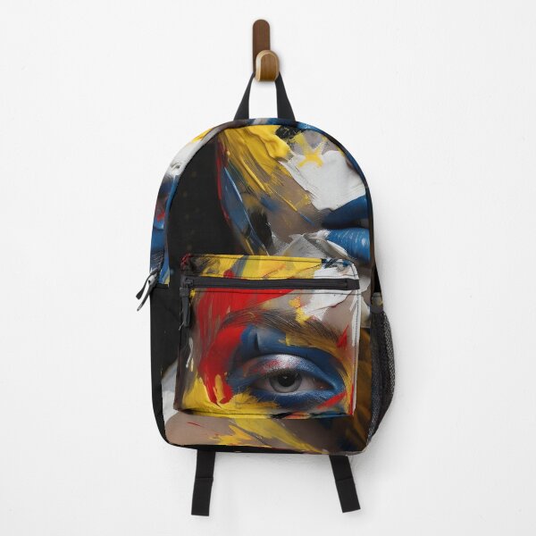 Item preview, Abstract Art paint splatter, womans face digital print designed and sold by dcrc.