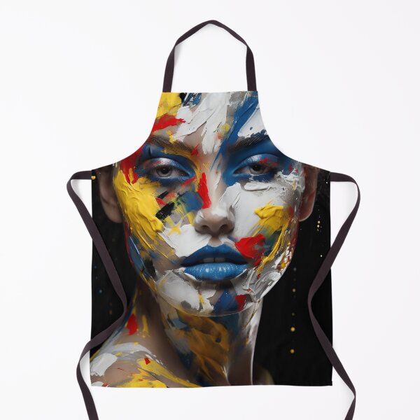 Item preview, Abstract Art paint splatter, womans face digital print designed and sold by dcrc.