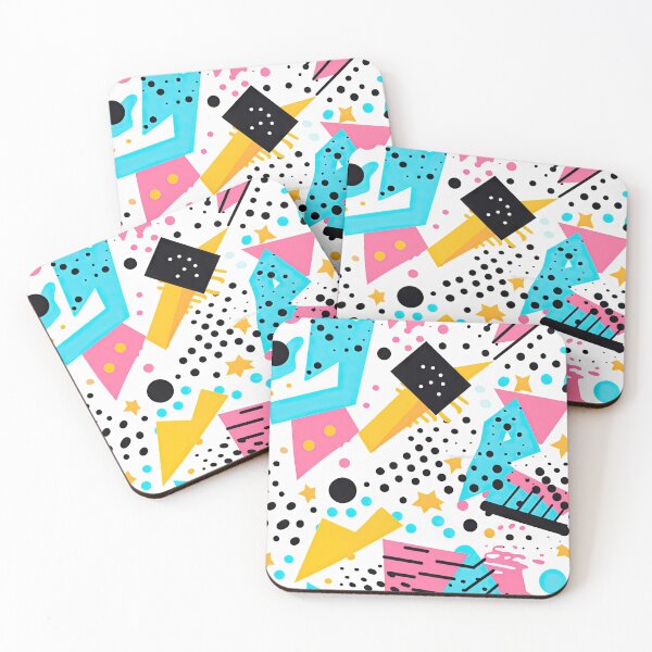 Item preview, Funky 80s and 90s Nostalgia Pop Pattern designed and sold by AeonAcademy.