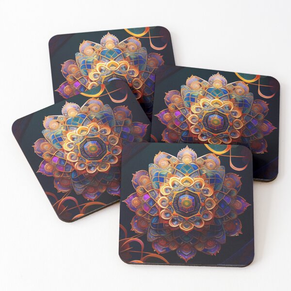 Aperçu de l'œuvre Imprimé mandala coloré et complexe créée et vendue par AudreyTM.