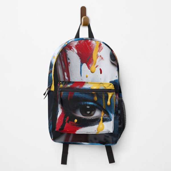 Item preview, Abstract Art paint splatter, womans face digital print designed and sold by dcrc.