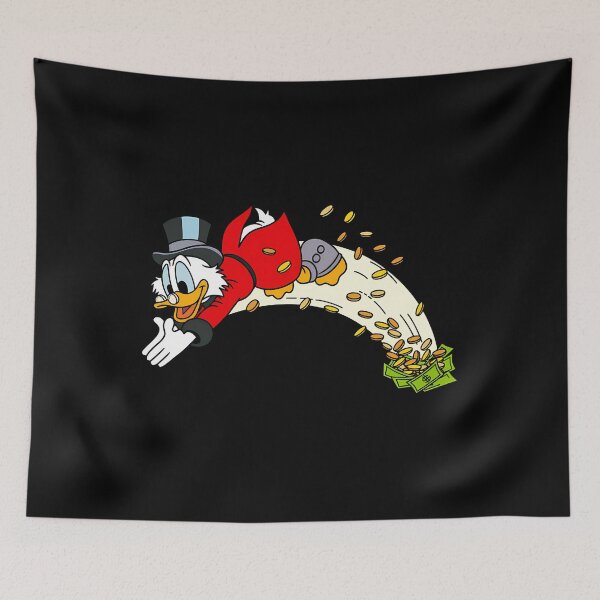 Item preview, Duck tales Scrooge McDuck money swimming 80s  	 designed and sold by erdoyodp55.