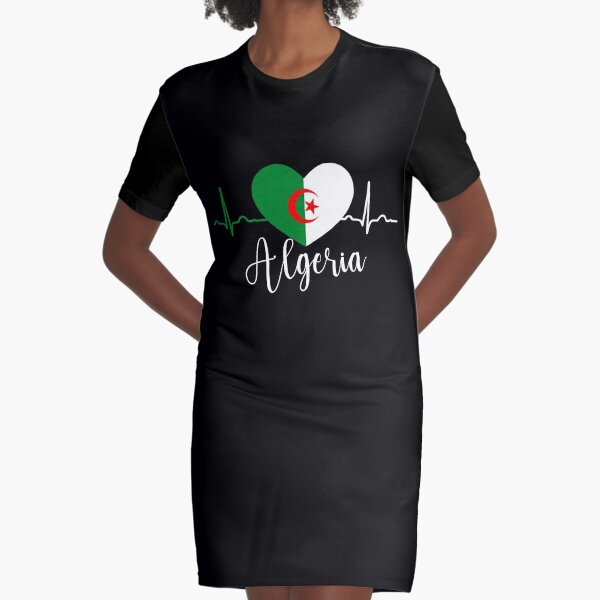 Drapeau Algérien Coeur Algérie Dzair' T-shirt Homme