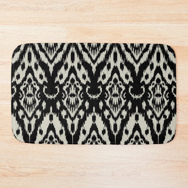 Item preview, Ikat Noir: Indian Style Black Motif Drawing designed and sold by Natji-Arts.