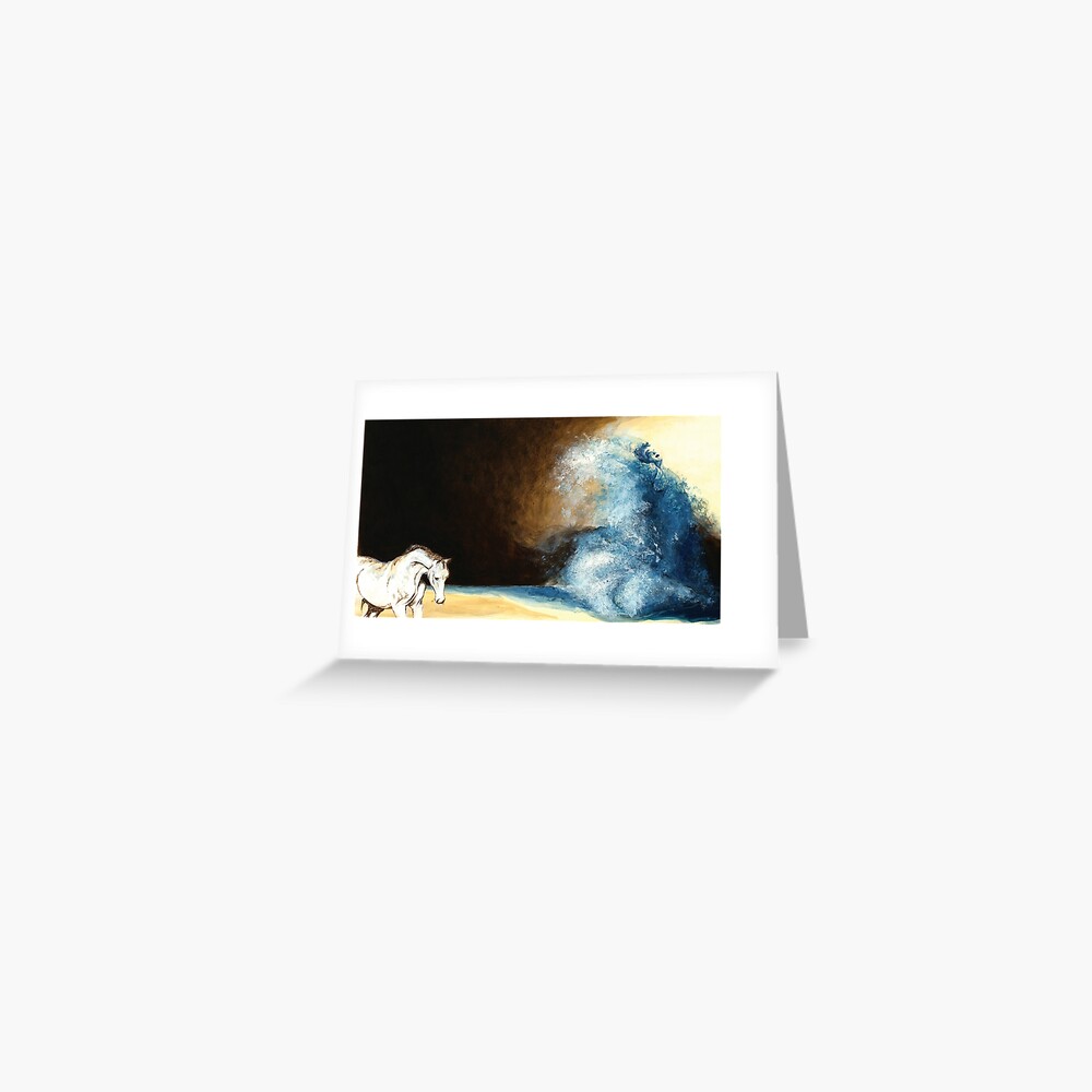 Children's book Wave Woman print Greeting Card