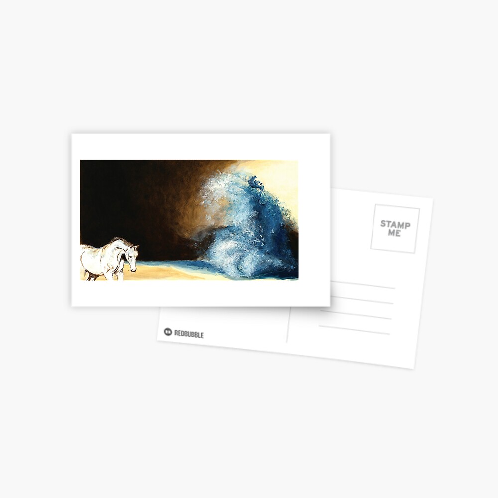 Children's book Wave Woman print Postcard