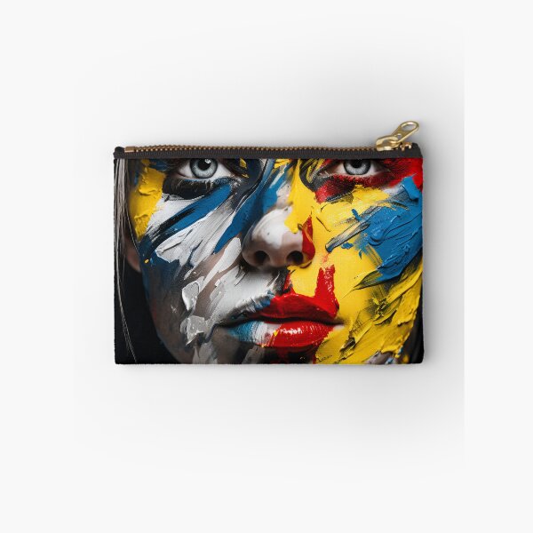 Item preview, Abstract Art paint splatter, womans face digital print designed and sold by dcrc.