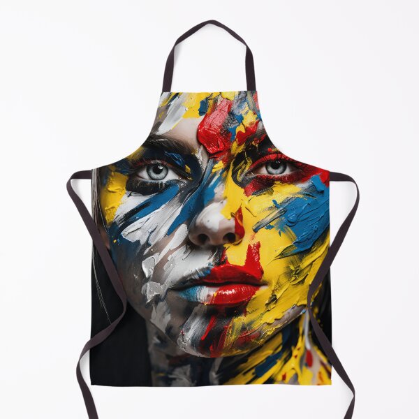 Item preview, Abstract Art paint splatter, womans face digital print designed and sold by dcrc.