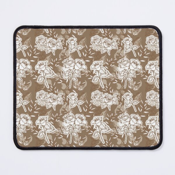 Item preview, Line Art Rose Seamless Print designed and sold by KleineFi.