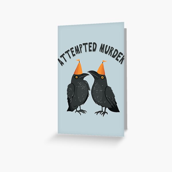 Item preview, An Attempted Murder of Crows designed and sold by KilkennyCat Art.