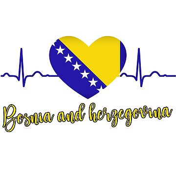 heart Flag Of Bosnia and Herzegovina , Bosnia heart , Bosnia heart, Bosnia  womens , Bosnia mens , funny Bosnia gifts , Bosnia roots , Bosnia flag 
