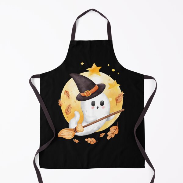 Item preview, Flying ghost, Ghost on a broomstick, Happy Halloween designed and sold by OccasionMarket.