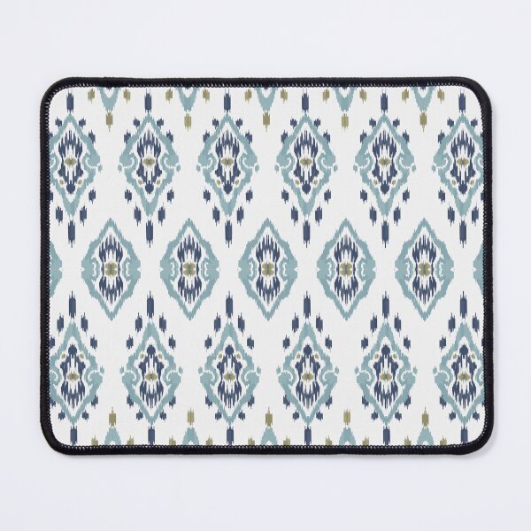 Item preview, Ikat Elegance: Light Blue Indian Style Motif designed and sold by Natji-Arts.