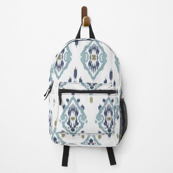 Item preview, Ikat Elegance: Light Blue Indian Style Motif designed and sold by Natji-Arts.