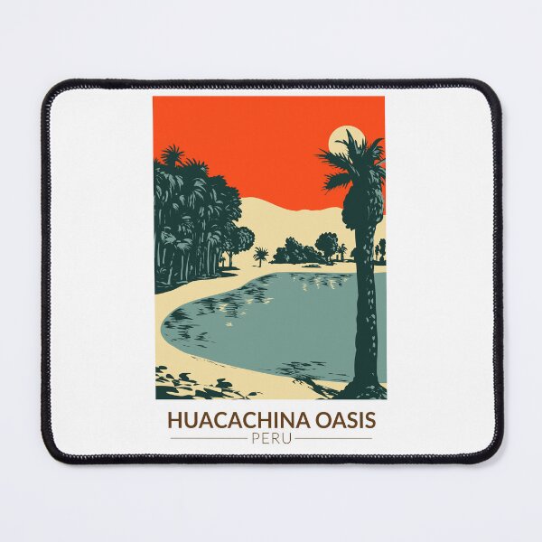 Item preview, Huacachina Peru Travel Art Vintage designed and sold by KrisSidDesigns.