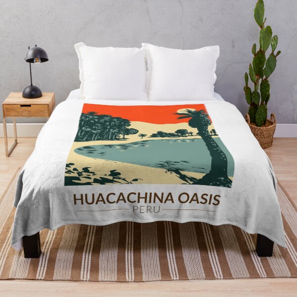 Item preview, Huacachina Peru Travel Art Vintage designed and sold by KrisSidDesigns.