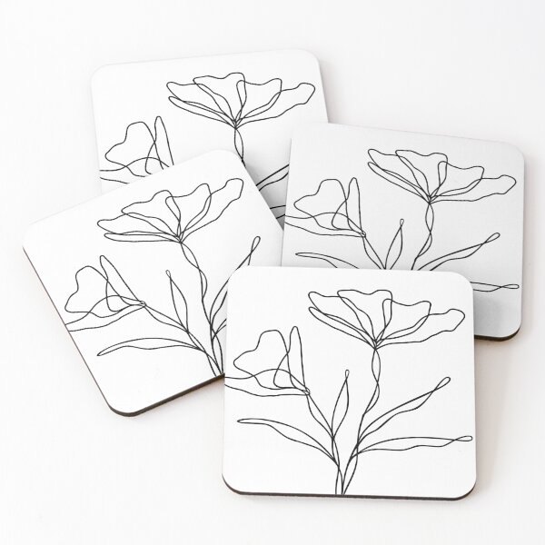 Item preview, Wildflower Botanical Line Art | Elegant Floral Leaf Design designed and sold by RachelFCreative.
