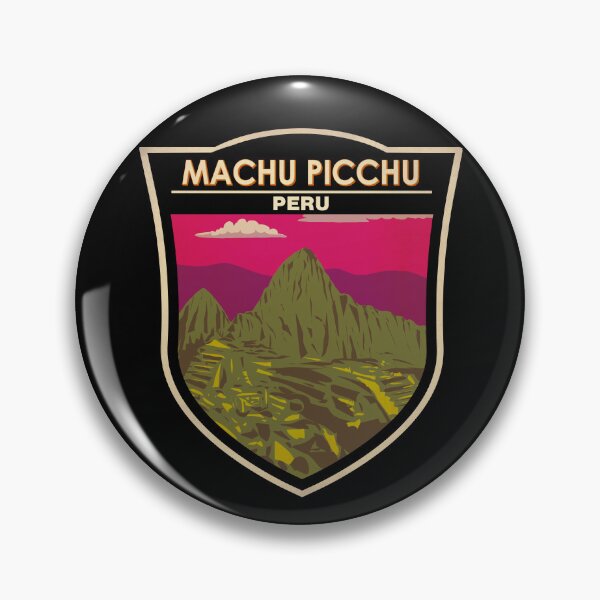 Item preview, Machu Picchu Peru Travel Art Badge designed and sold by KrisSidDesigns.