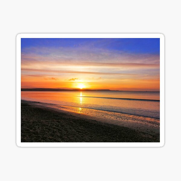 Weymouth Sunrise Dorset Sticker