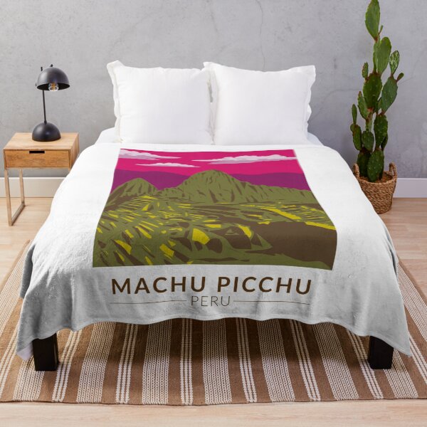 Item preview, Machu Picchu Peru Travel Art Vintage designed and sold by KrisSidDesigns.