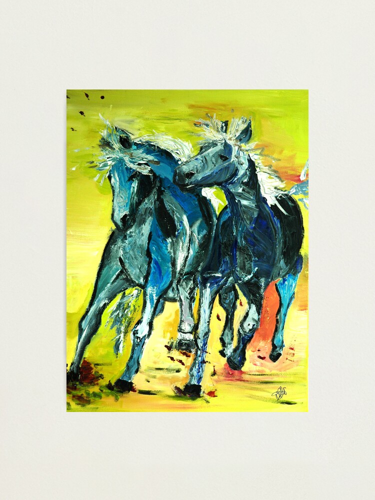 Alternate view of blue buddies Photographic Print
