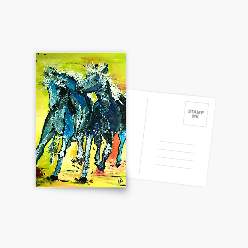 blue buddies Postcard