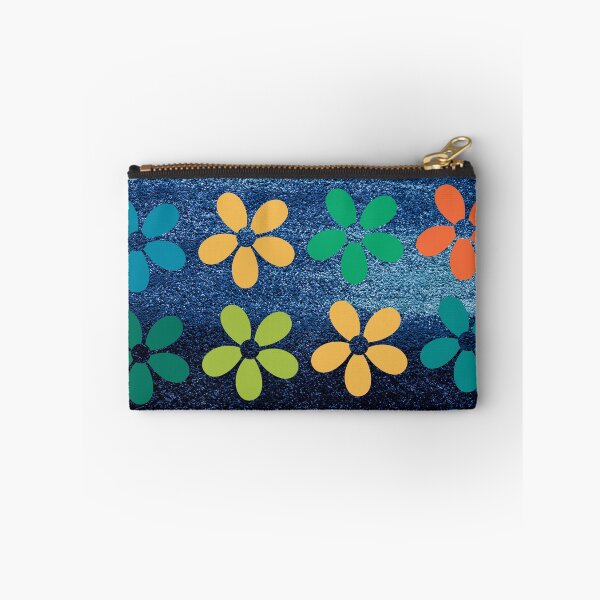 Item preview, Denim texture with colorful flowers designed and sold by Chirayu1111.